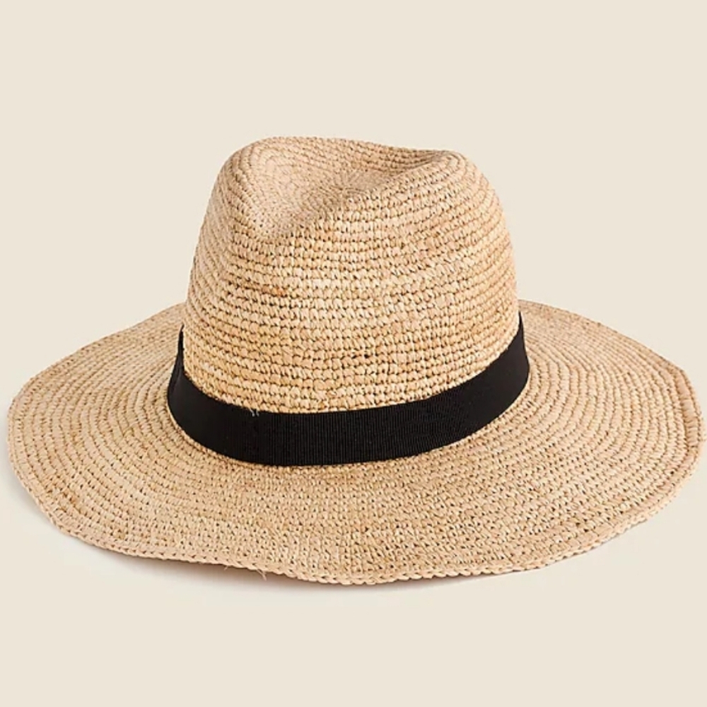 J.Crew Wide Brim Packable Hat - M/L